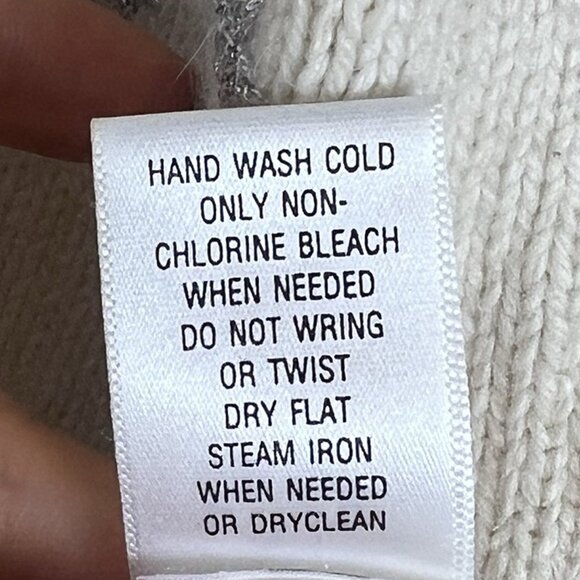 Croft & Barrow Christmas Sweater Cardigan Beaded Tree Snowflakes Ivory sz L - Picture 4 of 9